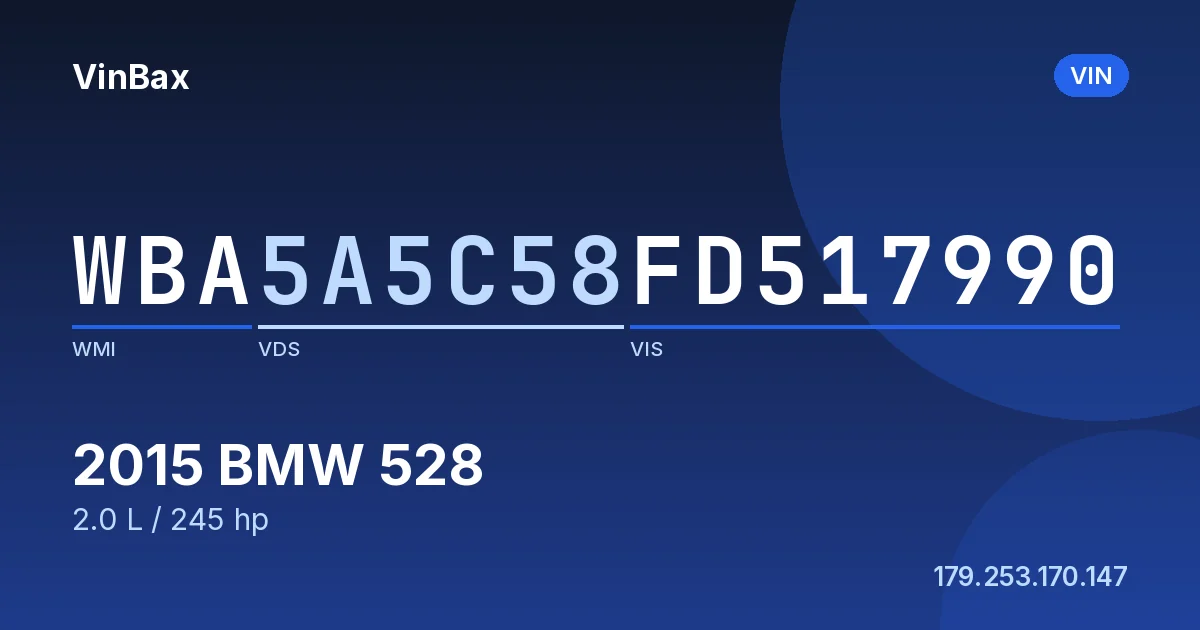 WBA5A5C58FD517990 BMW 528