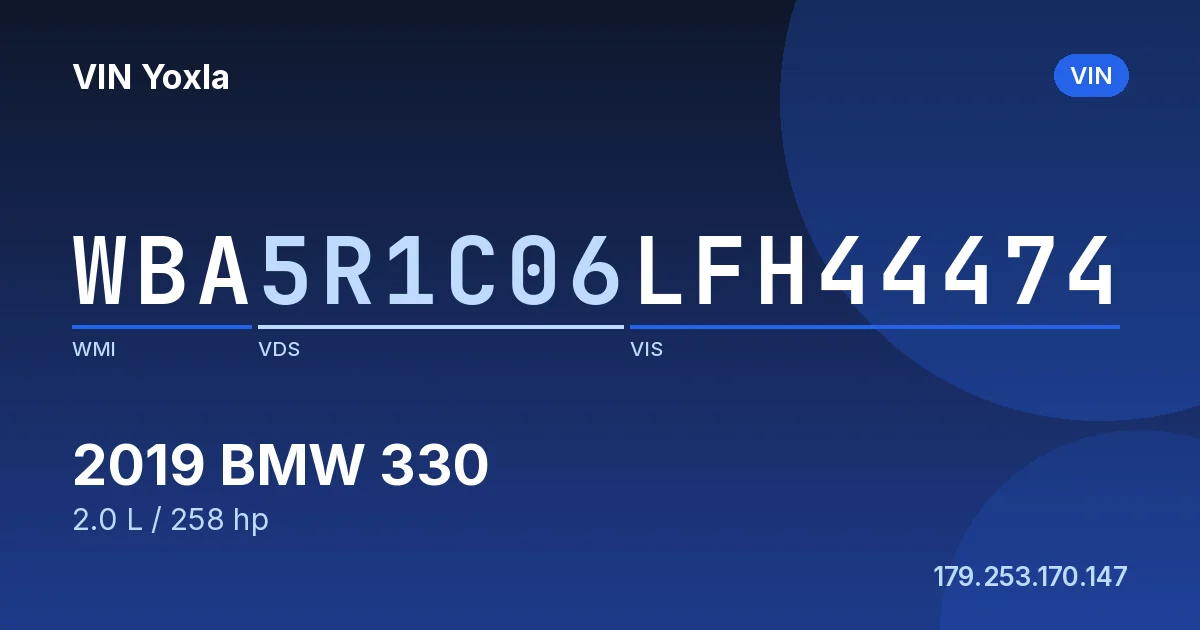 WBA5R1C06LFH44474 BMW 330