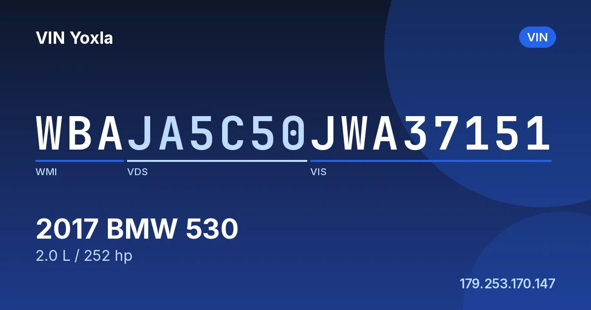 WBAJA5C50JWA37151 BMW 530
