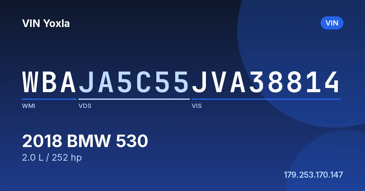 WBAJA5C55JVA38814 BMW 530