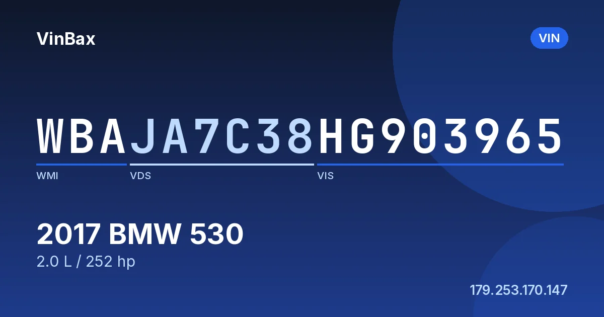 WBAJA7C38HG903965 BMW 530