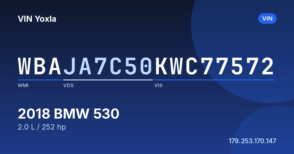 WBAJA7C50KWC77572 BMW 530
