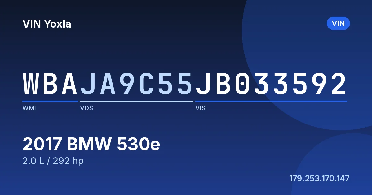 WBAJA9C55JB033592 BMW 530e