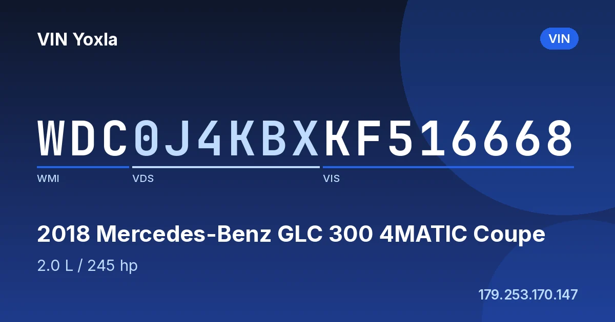 WDC0J4KBXKF516668 Mercedes-Benz GLC 300 4MATIC Coupe
