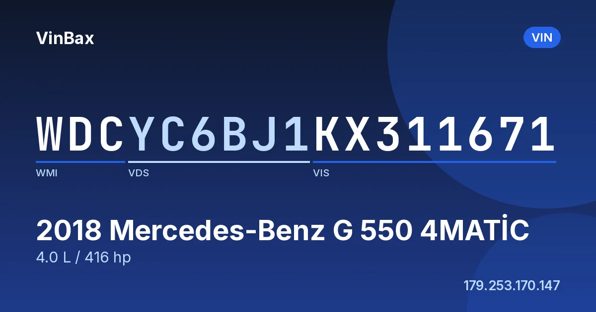 WDCYC6BJ1KX311671 Mercedes-Benz G 550 4MATİC