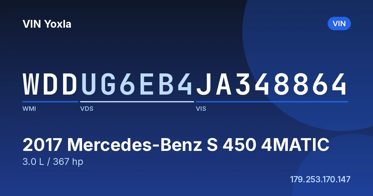 WDDUG6EB4JA348864 Mercedes-Benz S 450 4MATIC