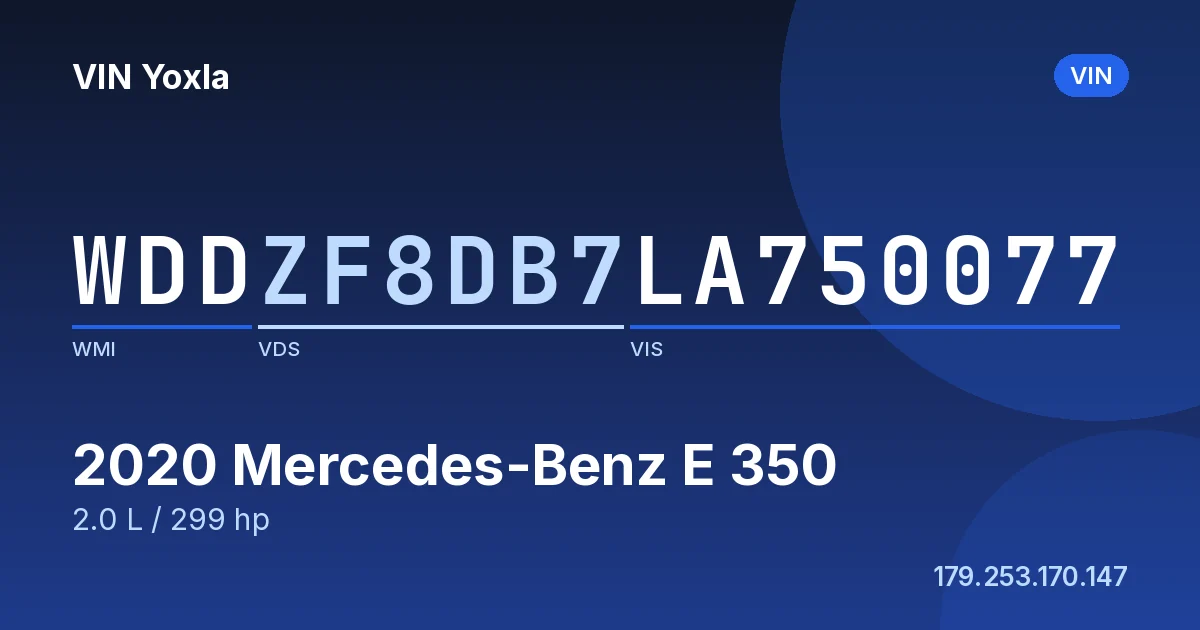 WDDZF8DB7LA750077 Mercedes-Benz E 350
