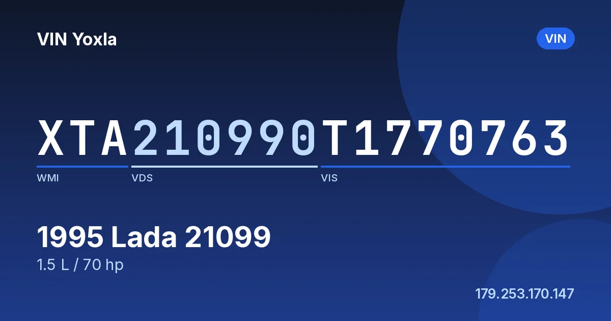 XTA210990T1770763 Lada 21099