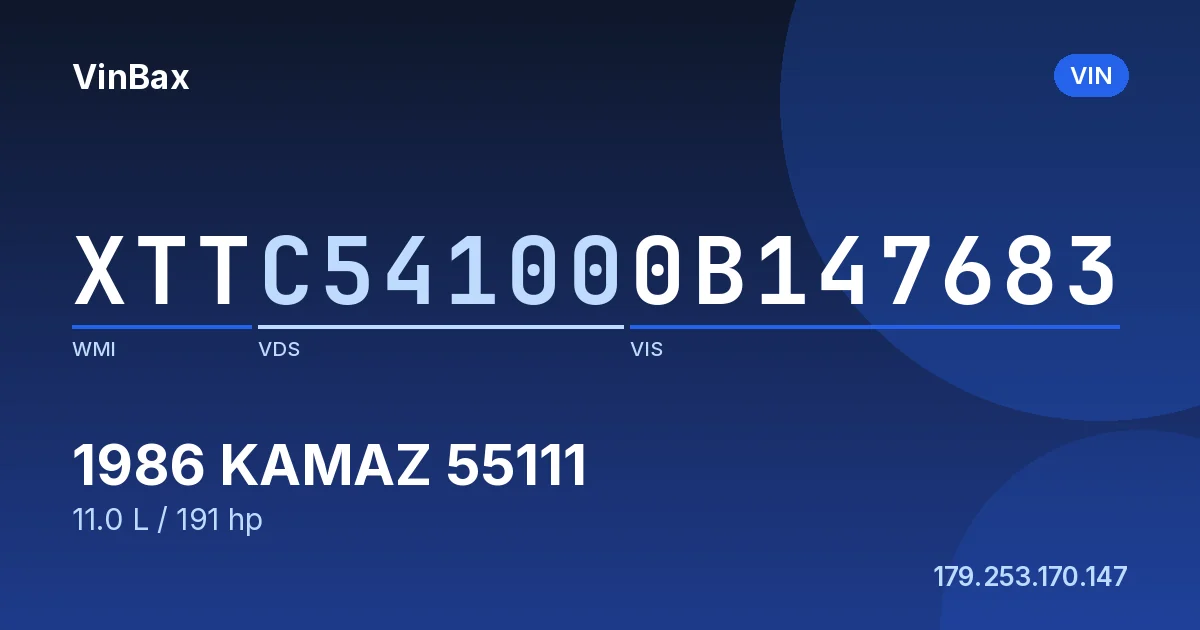 XTTC541000B147683 KAMAZ 55111