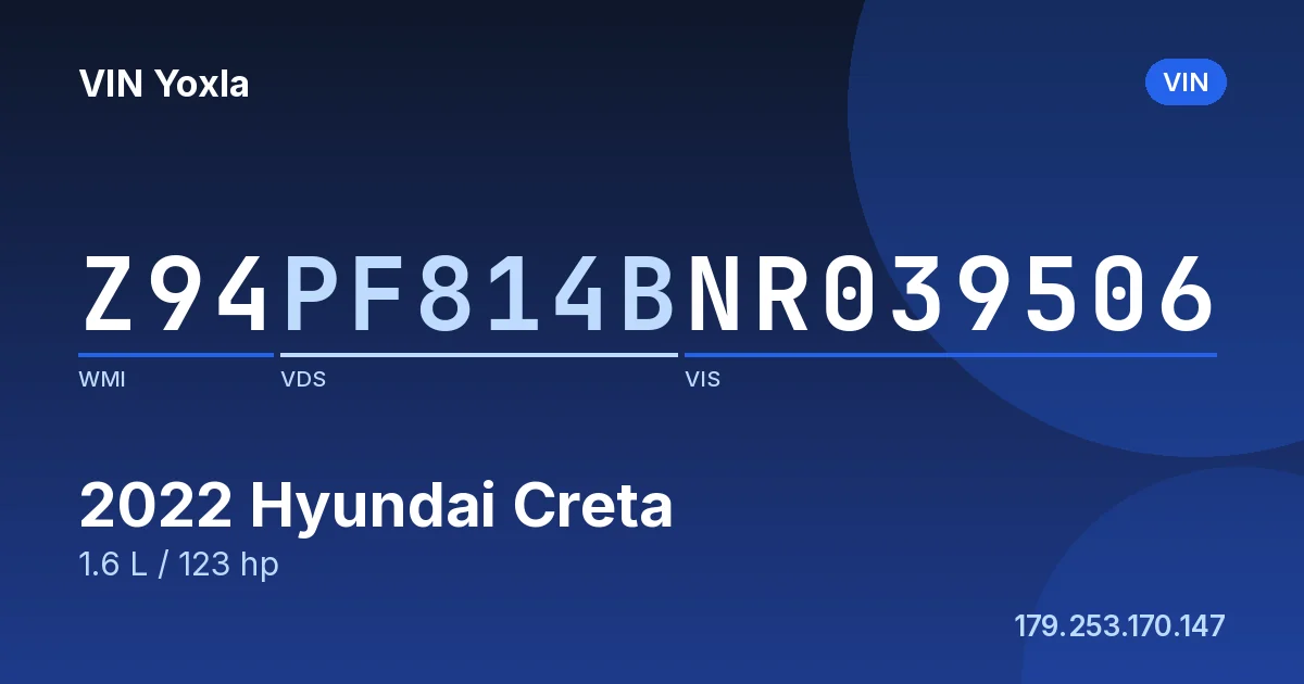 Z94PF814BNR039506 Hyundai Creta